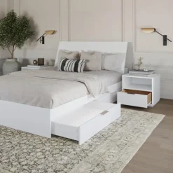 Nexera Queen Storage Bedroom Set (60") - 4 pcs - White New