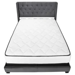 Monarch Queen Velvet Bed with Headboard (60
