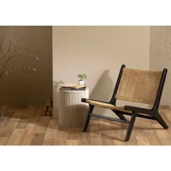 Meubles South Shore Rattan Lounge Chair Naturel et noir Outlet