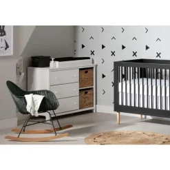 Meubles South Shore Rattan Rocking Chair Black Rattan Clearance