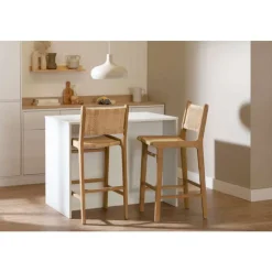 Meubles South Shore Rattan Stool - South Shore Natural Online