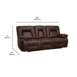 Reclining Sofa Brown Hot