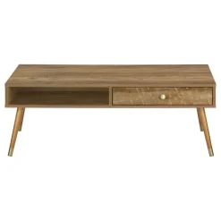 Monarch Rectangular Coffee Table with Storage - Walnut Sale