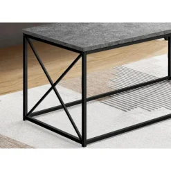 Monarch Rectangular Coffee Table - Grey New