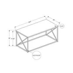 Monarch Rectangular Coffee Table - Black New