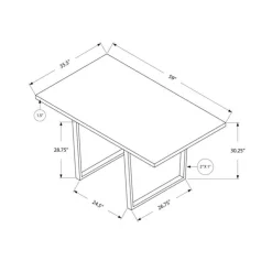 Monarch Rectangular Dining Table 60