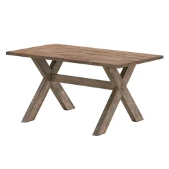 Rectangular Dining Table with 4 Chairs - Beige Brown/Beige Best