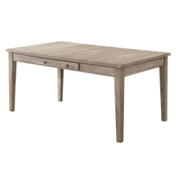 Rectangular Dining Table with Storage Compartments and 6 Chairs - Grey Hot