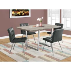 Monarch Rectangular Dining Table 60" Dark Taupe