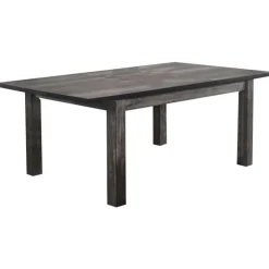 Rectangular Extendable Dining Table Grey Outlet