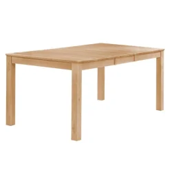 Arboit Poitras Rectangular Extendable Solid Wood Dining Table 54" to 70" GREIGE