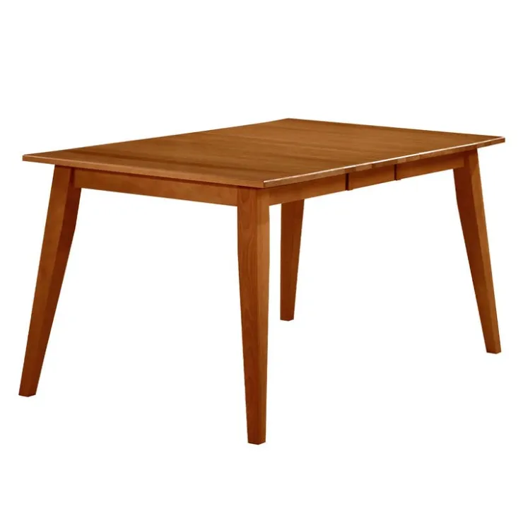 Arboit Poitras Rectangular Extendable Solid Wood Dining Table 48" to 60" - Brown Best