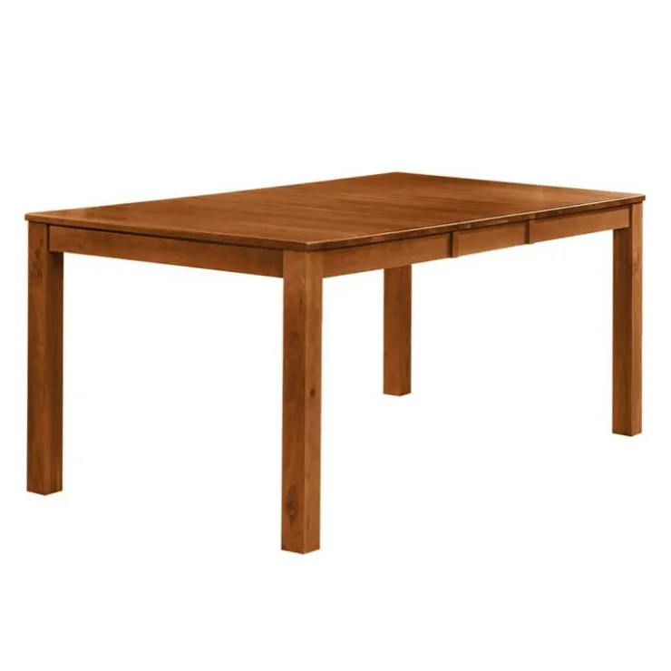 Arboit Poitras Rectangular Extendable Solid Wood Dining Table 54" to 70" BROWN Best