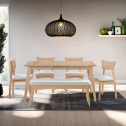 Arboit Poitras Rectangular Extendable Solid Wood Dining Table 48" to 60" - Greige Outlet