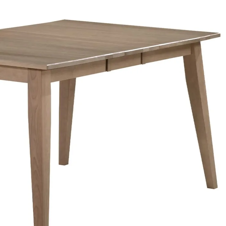 Arboit Poitras Rectangular Extendable Solid Wood Dining Table 48" to 60" - Grey Best