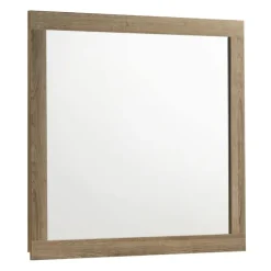 Rectangular Mirror Light Brown Best