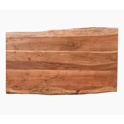 Rectangular Solid Wood Coffee Table Natural Brown Best