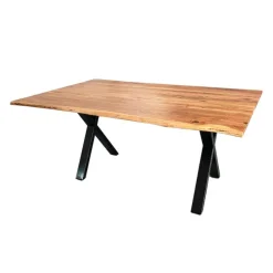 Rectangular Solid Wood Dining Table - 67" Acacia Best