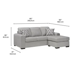 Sofa By Fancy Reversible Sectional Grey New