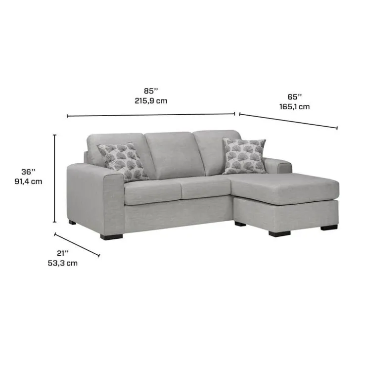 Sofa By Fancy Reversible Sectional Grey New