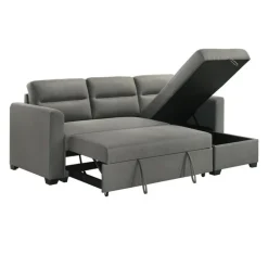 Reversible Sectional Bed with Storage - Grey Best
