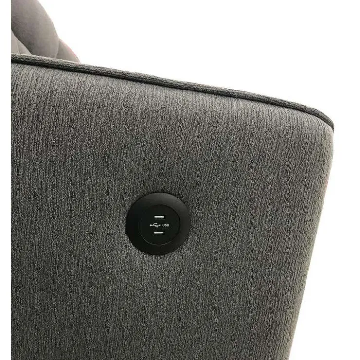 Reversible Sectional Bed with USB Ports Grey Sale