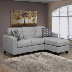 Sofa By Fancy Reversible Sectional with Chaise - Grey Light grey Outlet