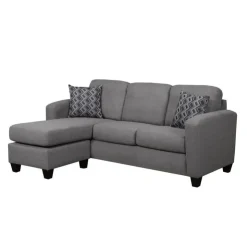Sofa By Fancy Reversible Sectional with Chaise - Charcoal grey Outlet