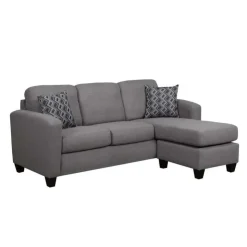 Sofa By Fancy Reversible Sectional with Chaise - Charcoal grey Outlet