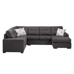 Sofa By Fancy Right Sectional Dark Grey Hot