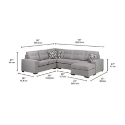 Sofa By Fancy Right Sectional Grey Sale