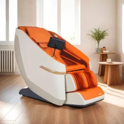 Rocking Massage Chair with Touchscreen - 2D Orange/Beige Sale
