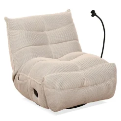 Rocking Recliner with Phone Holder - Beige Outlet