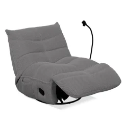 Rocking Recliner with Phone Holder - Grey Sale