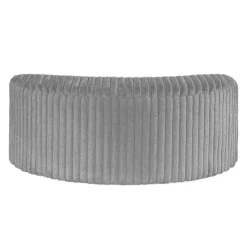 Rolled & Compressed Sealy Corduroy Armchair-in-a-Box with an Ottoman - Grey Outlet