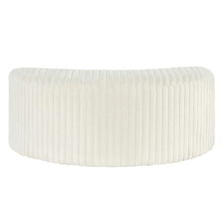 Rolled & Compressed Sealy Corduroy Armchair-in-a-Box with an Ottoman - Cream Beige Discount