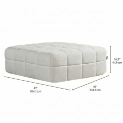 Rolled and Compressed Loveseat-in-a-Box with Matching Ottoman Beige Sale