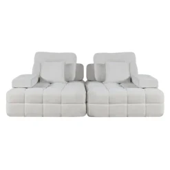 Rolled and Compressed Loveseat-in-a-Box Beige Best