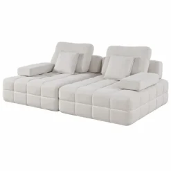 Rolled and Compressed Loveseat-in-a-Box Beige Best