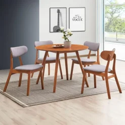 Round Dining Table 42" Brown