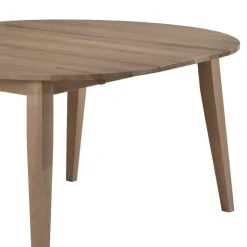 Arboit Poitras Round Extendable Solid Wood Dining Table 48" to 66" - Grey Sale