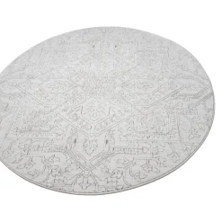 Round Indoor Rug - 5x5 Grey/Beige Outlet