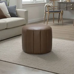 Round Pouf - BROWN Outlet