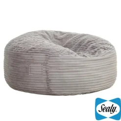 Sealy Corduroy Velvet Bean Bag - Grey Best