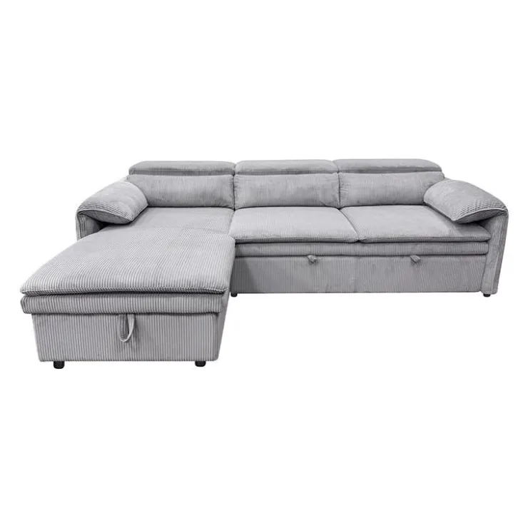 Sectional Bed and a Left-Side Chaise with Storage - Grey Best