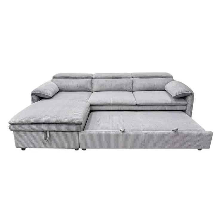 Sectional Bed and a Left-Side Chaise with Storage - Grey Best