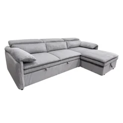 Sectional Bed and a Right-Side Chaise with Storage - Grey Discount