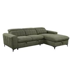 Sectional Bed with Chaise and Storage Green Sale