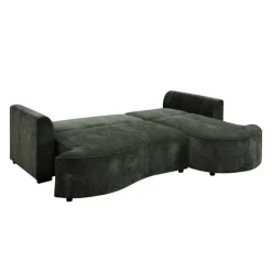 Sectional Bed with Chaise and Storage Green New