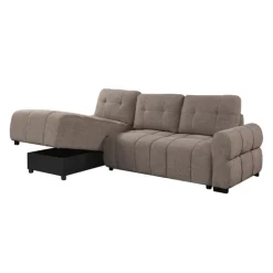 Sectional Bed with Left-Facing Chaise and Storage - Grey Outlet